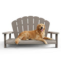 GYMHILL Outdoor Dog Sofa Chair, Waterproof Resin Dog Bed for Patio Furniture, Easy Assembly and Clean (Grey, 40.24" L x 30.08" W x 20.04" H)