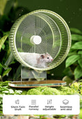 Super-Silent Hamster Exercise Wheel: Silent Spin Toys Hamster Running Wheels with Height Adjustable Stand for Hamsters G