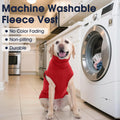 IECOii 4XL Dog Sweater - Stretch Fleece Sweater with Turtleneck,Red