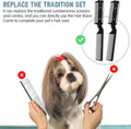 Yinkin 5 Pcs Dog Razor Comb with 25 Blades, Pet Grooming Trimmer