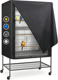 LWFCOEE Bird Cage Cover, 33”L×23”W×41”H Large Birdcage Covers for Night, Waterproof Heavy Duty Cage Covers for Parrot Pa