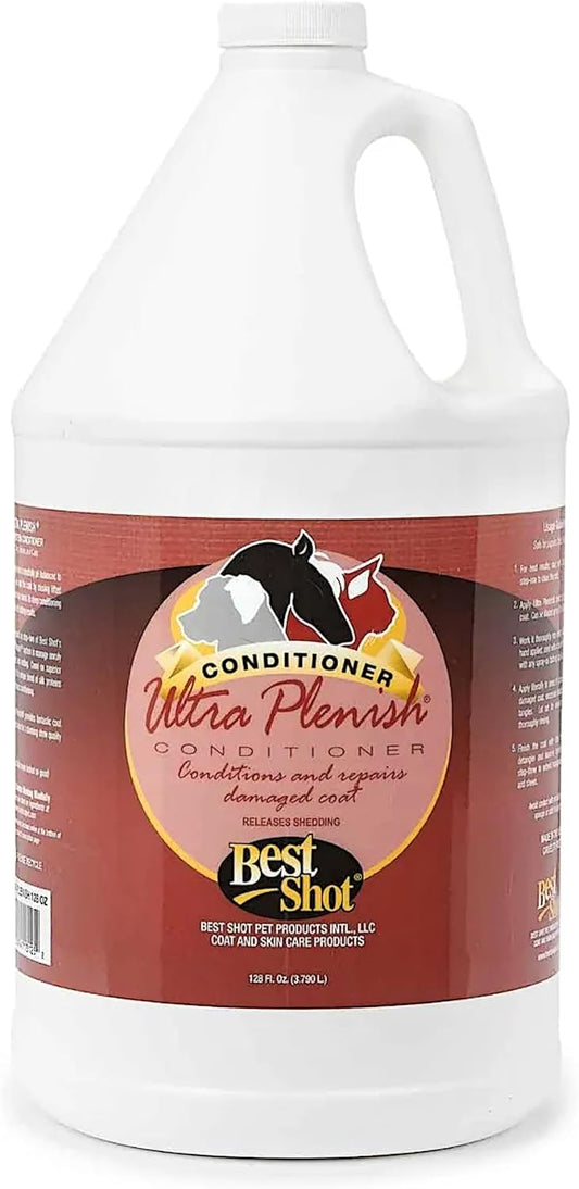 Best Shot Ultra Plenish Conditioner, Coat Release Technology, Ideal Pet Grooming Supplies, Moisturizing Conditioner for 