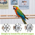 10 Pcs Wood Step Ladder for Bird, 3-10 Step Hanging Bird Ladder Parrot Cage Climbing Toy & Cylindrical Support for Parak
