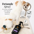 Barkin & Meowson Detangling Spray for Dogs & Cats 350ml / 11.83 fl.oz - Oat Extract, Pet-Friendly Scent