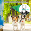 2 Dog Leash, 360° Swivel No Tangle Double Dog Walking & Training Leash, Comfortable Shock Absorbing Reflective Bungee Le
