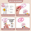 Automatic Cat Toy Launcher with 30 Glow in the Dark Flying Discs – Interactive Fetch Shooter for Indoor Cats, Exercise &