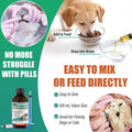 Liquid Dewormer 2X for Dogs & Cats, Pyrantel Pamoate Oral Liquid for Large Roundworms & Hookworms, Easy-to-Give Formula 