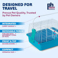 Prevue Pet Products Small Animal Travel Carrier Hamster, Bird - Blue