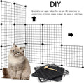 2 Tier Cat Cage Indoor,Removable Metal Kitten Cages Detachable Ferret Playpen Portable DIY Small Animals Collapsible Hou