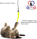 Pet Fit for Life 5 Piece Replacement Pack of Worms for Interactive Cat and Kitten Toy Wands