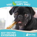 Raw Paws 4-inch Compressed Rawhide Bones for Dogs, 20-Count - Packed in USA - Small Dog Bones - Puppy Teething - Long Lasting Dog Chews - Natural Pressed Rawhides - Raw Hide Bone