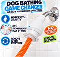 Rinseroo Dog Shower Attachment Hose – Slip-On Pet Sprayer with 6ft Hose – No Tools Handheld Dog Bathing & Grooming Showe