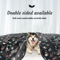 Rezutan Upgraded Flannel Blankets for Large Dogs & Cats, Grey 60" x 50"