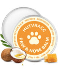 HUTVRACC Lick-Safe Dog Paw & Nose Balm | 2.1 oz All Natural Wax with Coconut Oil & Shea Butter | Winter Snow, Road Salt & Hot Pavement Protector | Moisturizer for Dry, Rough Pads & Snouts