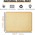 2PCS Rabbit Scratch Mat, Natural Bunny Pad Claws and Teeth Care, 16x12