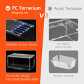 AZV Escape-Proof Tarantula Enclosure,2.37 Gallon Clear PC Reptile Terrarium