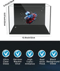 Fish Tank, 3 Gallon Ultra-Clear Glass Fish Aquarium, with Separator Plate for Betta, Fish Tank Starter kit with Filter a
