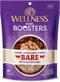 Wellness Bowl Boosters Bare Freeze Dried Dog Beef Food Topper for Small, Medium, and Large Breeds, Grain Free, Natural, 
