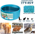 Heated Water Bowl for Dog & Cat, Outdoor Heated Dog Bowl Provides Drinkable Water & Food in Winter, Heated Pet Bowl for 