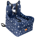Dog Booster Car Seats for S/M Dogs Up to 35lbs,Pet Car Seat/Travel Bed with Washable&Removable Cover,Storage Pockets,Dog Safety Belt and Elevated Cushion Fits in Front/Back Seat