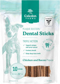 Plaque Busters Dental Sticks Triple Action Chicken and Bacon Flavour, 8.2 oz, Dog Treat