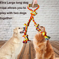 Fejapa Extra Large Dog Rope Toys for Aggressive Chewers - Tug of War, Interactive, Heavy Duty, Outdoor, Medium to Large Breed Dog Chew Rope with Handle