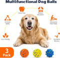 HIPPIH Dog Balls Tennis Balls, Dog Chew Toys for Aggressive Chewers ETPU