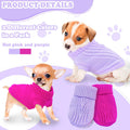 XXS Dog Sweater 2-Pack, Turtleneck Knitwear Dog Sweater for Small Dogs Girl Teacup Chihuahua Yorkie Warm Winter Pet Puppy Clothes Kitten Cat Sweater for 1.5-2 lbs Dogs
