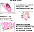 ADOGGYGO Halloween Dog Bandanas Girl, Pink Pumpkin Ghost Dog Scarf