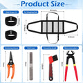 8 Pcs Goat Hoof Trimming, Livestock Sling Hoof Nipper Rasp Trimmer