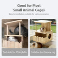 Chinchilla Hideout House Solid Wooden Chinchilla Cage Accessories