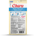 INABA Churu Cat Treats, Creamy Lickable Purée Cat Treat with Vitamin E, 0.5 Ounces Each Tube, 4 Tubes, Tuna Recipe