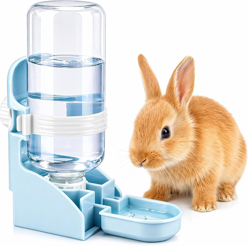 Rypet Rabbit Water Bottle No-Drip, Bunny Guinea Pig Water Dispenser(Blue)