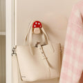 2Pcs Towel Hook Mushroom Shaped Hanger with Rolling Ball Towel Holder Wall Clip