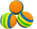 PET SHOW 15pcs 1.4" Interactive Cat Toy Balls for Indoor Cats Colorful Rainbow Soft Foam Kitten Toys Ball for Small Dogs