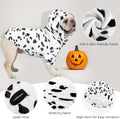 DELIFUR Dog Halloween Dalmatian Costume - Adorable Dog Hoodies for Small Medium Pet Cute Animal Clothes Cosplay Sweatshi
