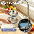 3 Pack Stainless Steel Cat Bowls, Cat Dishes Whisker Friendly with Non-Slip Silicone Bottom, Easy to Clean, 5.5" Shallow