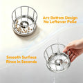 Stainless Steel Turtle Feeder, Multi-Turtle Divided Feeding Dish with Anti-Spill & Anti-Scatter Barrier, Reptile Food Bo