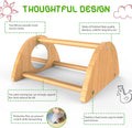 Ensayeer Mini Chick Perch with Mirror, Strong Bamboo Roosting Bar for coop and brooder, Training Perch for Baby Chicks, El Pollitos, La Pollita, Easy to Assemble and Clean, Fun Toys for Chick