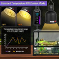REPTI ZOO Reptile Dimming Thermostat, PID Temperature Controller with LED Digital Screen, Reptile Thermostat for Reptile