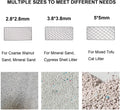 3PCS Cat Litter Scoop, Mesh Kitty Litter Scooper (2.8/3.8/5mm Mesh)