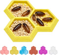 3 in 1 Dubia Roach Large Feeder Bowl, 6 PCS Isopod Food Dish
