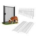 Dig Defence Original Gate Plate, Ideal Gift for Pet Lovers Dog Digging Deterrent Underground Gap Filler for Dogs/Rabbits 2 Pack with 2 Sm/Md Animal Barrier
