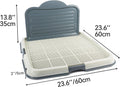PAWISE Dog Pee Pad Holder Tray with Splash Guard, 23.6" Large Puppy Potty Training Pad Tray, Puppy Litter Box with High-