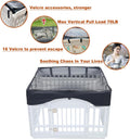 Dog Playpen Mesh Top Cover,[Play Pen Not Included] Fits 36" Inch Pet Playpen with 4 Panels，Dog Cage Covers Puppy Play Pe