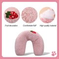 Andiker Pillows for Cats, U Shape Soft Fluffy Kitten Pillow to Lay On Cat Bed Pillow Ultra Soft Pet Pillow for Cat Fluff