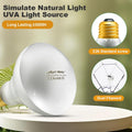 2Pack Reptile Heat Lamp, 150W Reptile Heat Emitter Infrared Basking Spot Light, UVA Daylight Heat Lamp Bulbs for Chicken