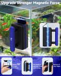 AQQA Aquarium Glass Cleaner, Double Side Algae Scraper with 2 Blades