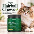 Kneady Hairball Support Chews for Cats, Psyllium Husk, Pumpkin & Fish Oil