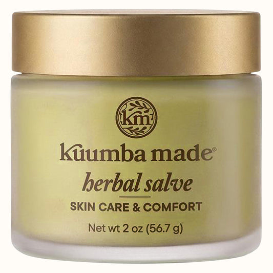 Kuumba Made Herbal Salve, Skin Care & Comfort Balm with Calendula & Comfrey for Dry, Sensitive Skin, 2 Oz